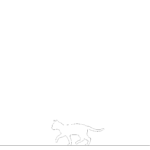 【2D部品】歩いている 猫【DXF/autocad DWG】2dsa-cat_0005