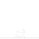 【2D部品】歩いている 猫【DXF/autocad DWG】2dsa-cat_0008