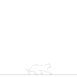 【2D部品】歩いている 猫【DXF/autocad DWG】2dsa-cat_0009
