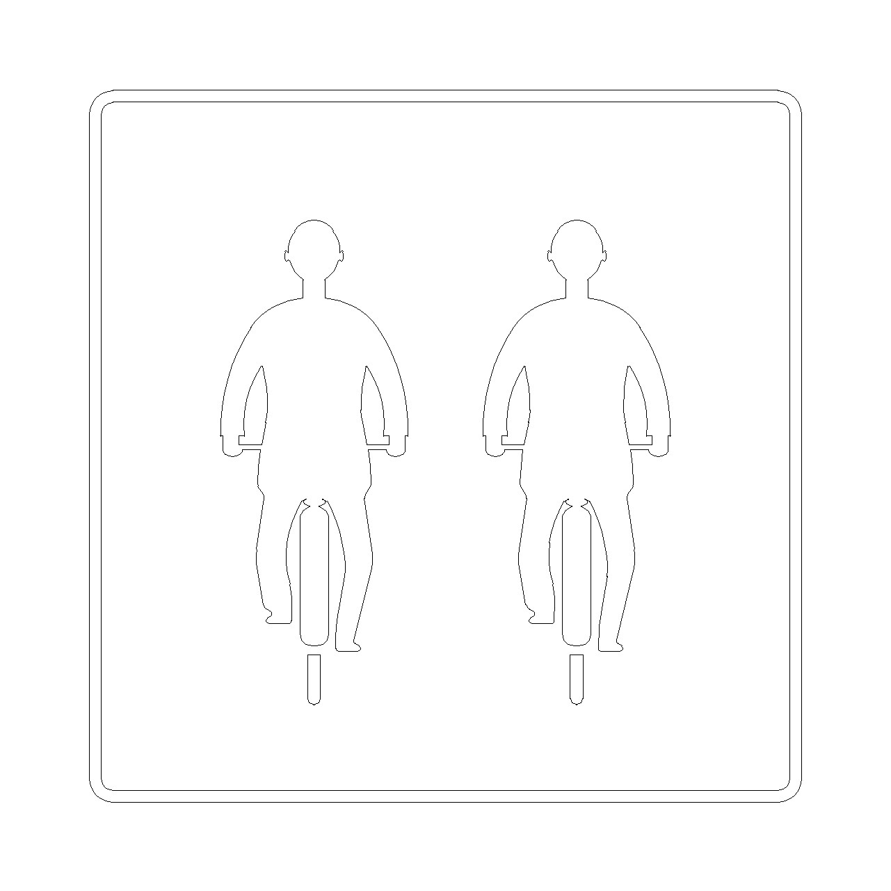 401 / 並進可 の指示標識│道路標識│2d cad データ フリー ダウンロード 無料 商用可能 建築設計 図面 フリー素材 オートキャド ブロック 部品 AUTOCAD dwg dxf Free download│digital-architex.com