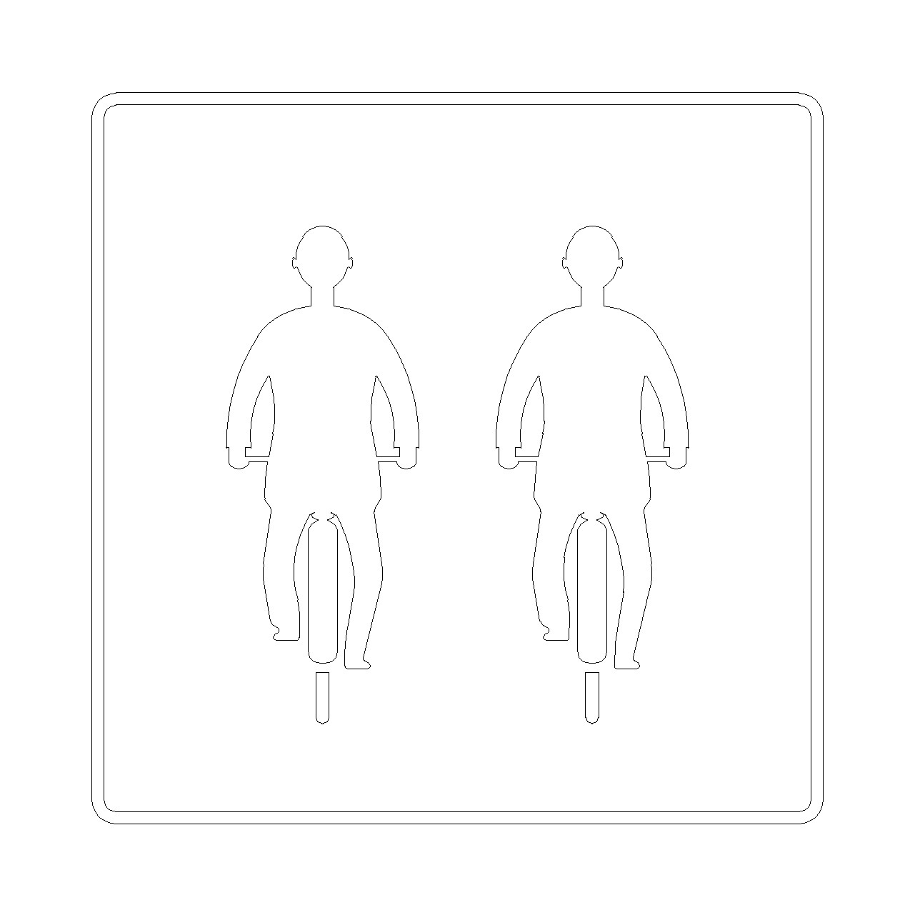 401 / 並進可 の指示標識│道路標識│2d cad データ フリー ダウンロード 無料 商用可能 建築設計 図面 フリー素材 オートキャド ブロック 部品 AUTOCAD dwg dxf Free download│digital-architex.com