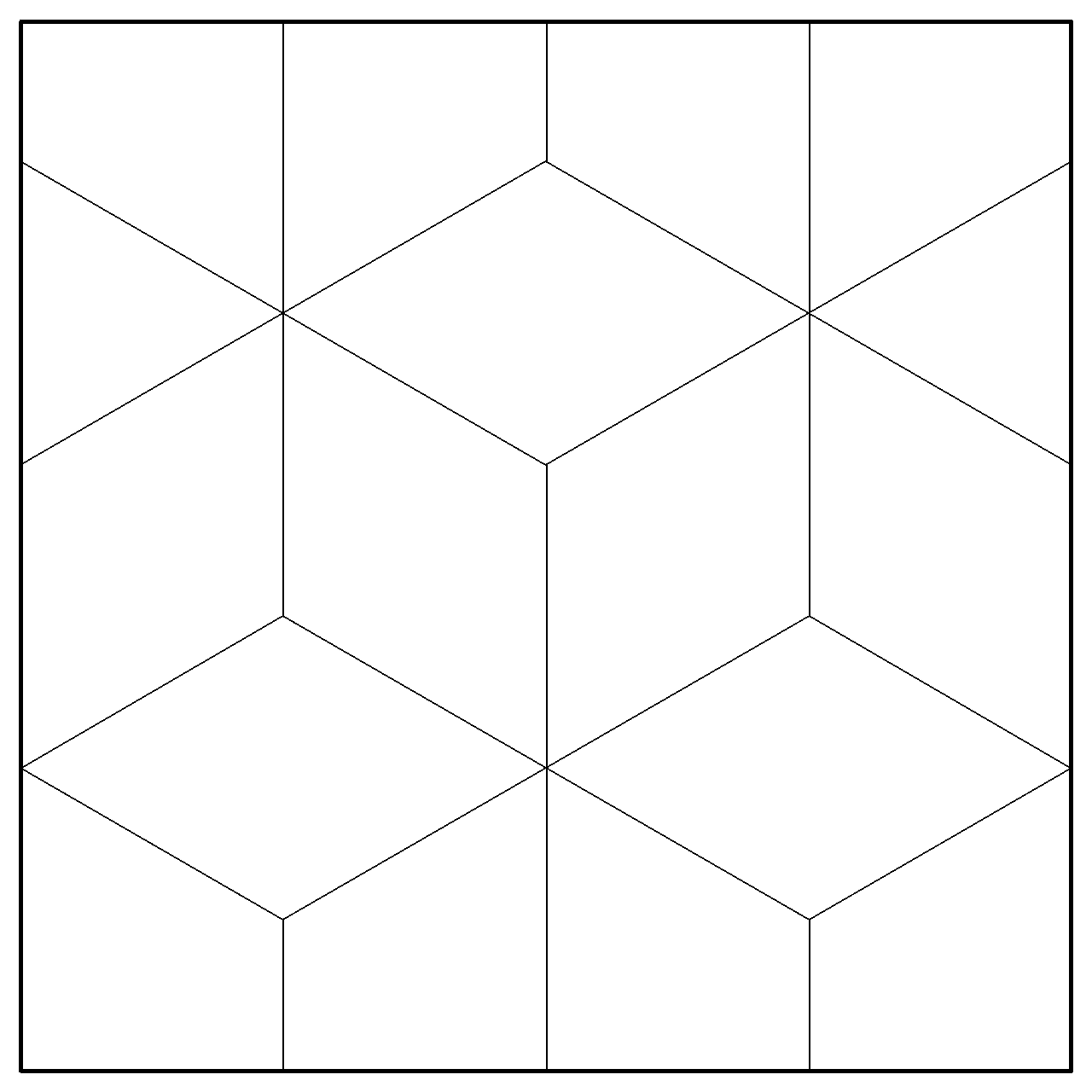 菱形の寄木 正六角形のハッチング│建築図面 計画図 施工図 断面図│カスタム パターン はっちんぐ hattinngu│2d cad データ フリー ダウンロード 無料 商用可能 フリー素材 オートキャド AUTOCAD pat│digital-architex.com