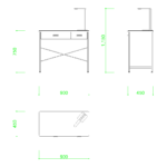 【2D部品】900サイズの学習机（デスクスタンド有り）【DXF/autocad DWG】2di-tab_0015