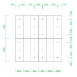 【2D部品】コンクリート化粧打放し 0618 （2×6 にろく）パターン・参考図【DXF/autocad DWG】2dd-smp_0002