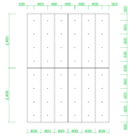 【2D部品】コンクリート化粧打放し 0624（2×8 にはち）パターン・参考図【DXF/autocad DWG】2dd-smp_0003