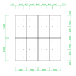 【2D部品】コンクリート化粧打放し 0918（3×6 さぶろく）パターン・参考図【DXF/autocad DWG】2dd-smp_0004