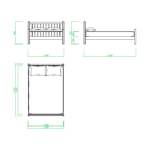 【2D部品】ダブルサイズのベッド【DXF/autocad DWG】 2di-bed_0003