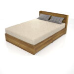 【家具】棚のある ダブルサイズのベッド【formZ】bed_0017