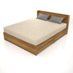 【家具】棚のある クイーンサイズのベッド【formZ】bed_0018