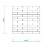 【2D部品】レンガ フランドル積み 目地共 パターン・参考図【DXF/autocad DWG】2dd-smp_0122