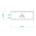 【2D部品】自転車置き場の書き方・参考図【DXF/autocad DWG】2de-bpl_0008