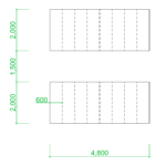 【2D部品】自転車置き場の簡易図面の書き方・参考図【DXF/autocad DWG】2de-bpl_0009