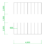 【2D部品】自転車置き場の簡易図面の書き方・参考図【DXF/autocad DWG】2de-bpl_0010