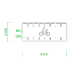【2D部品】自転車置き場の書き方・参考図【DXF/autocad DWG】2de-bpl_0012