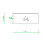 【2D部品】自転車置き場の書き方・参考図【DXF/autocad DWG】2de-bpl_0014