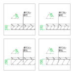 【2D部品】砕石 捨てコン 断面図の書き方・参考図【DXF/autocad DWG】2dd-smp_0130