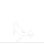 【2D部品】休み時間にサッカーで遊んでいる男の子【DXF/autocad DWG】2ds-chi_0072