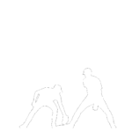 【2D部品】盗塁を成功した選手とセカンドベースに入る内野手【DXF/autocad DWG】2ds-man_0096