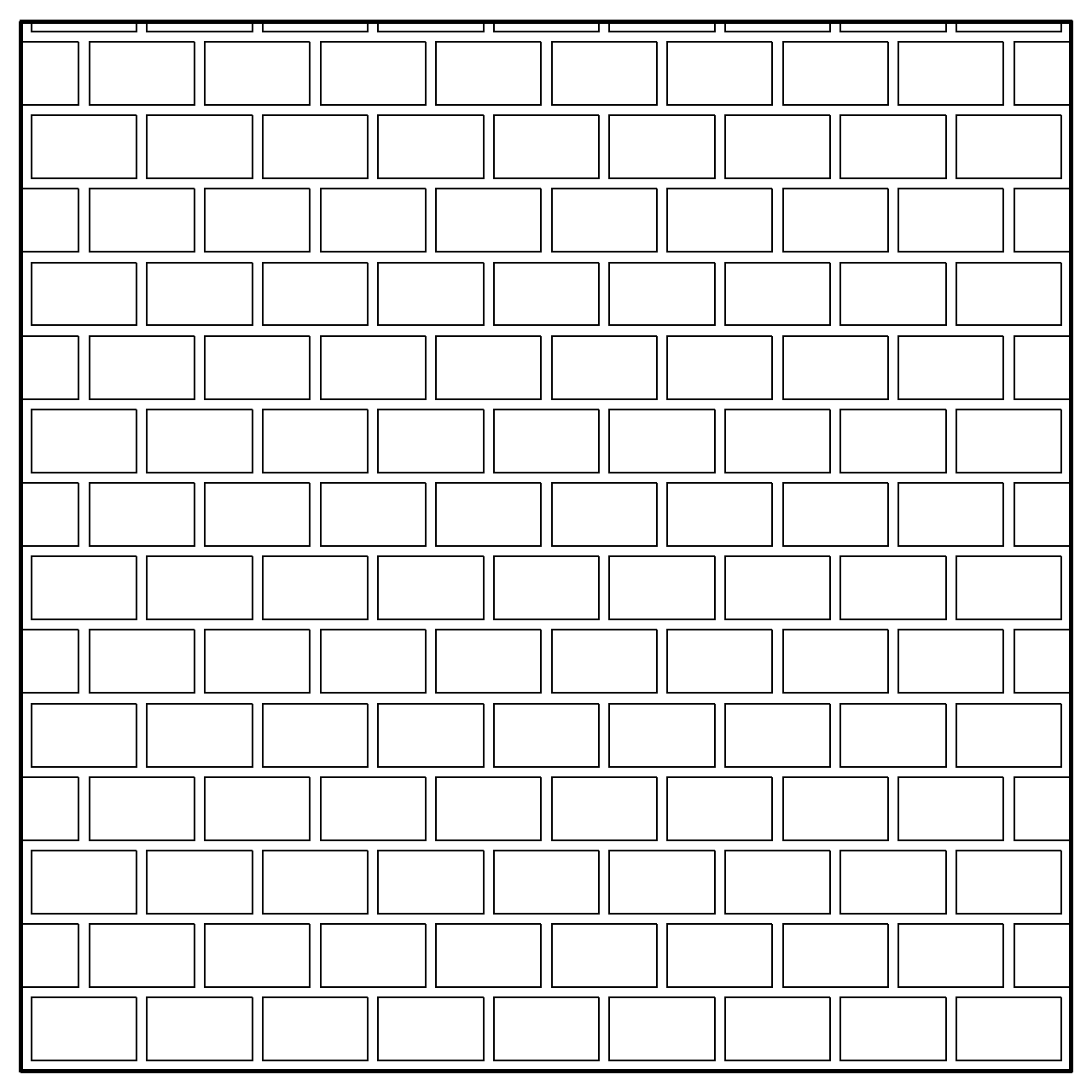 レンガ　小口積み　目地ありのハッチング│壁材 カスタム パターン はっちんぐ hattinngu 詳細 寸法 設定│2d cad データ フリー ダウンロード 無料 商用可能 フリー素材 オートキャド AUTOCAD pat│digital-architex.com
