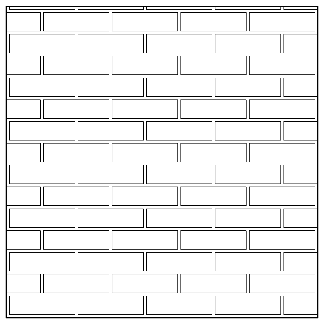 レンガ　長手積み　目地ありのハッチング│壁材 カスタム パターン はっちんぐ hattinngu 詳細 寸法 設定│2d cad データ フリー ダウンロード 無料 商用可能 フリー素材 オートキャド AUTOCAD pat│digital-architex.com