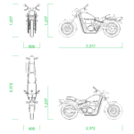 【2D部品】バイク【DXF/autocad DWG】2dv-mcy_0001