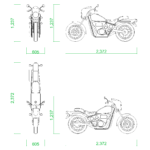 【2D部品】アメリカンバイク カウル付き【DXF/autocad DWG】2dv-mcy_0003