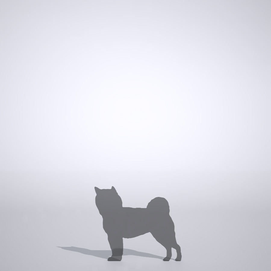 柴犬の3dCADデータ│ポリ板 シルエット 動物 犬 animal dog Shiba inu│3d cad データ フリー ダウンロード 無料 商用可能 建築パース フリー素材 formZ 3D 3ds obj Free download│digital-architex.com