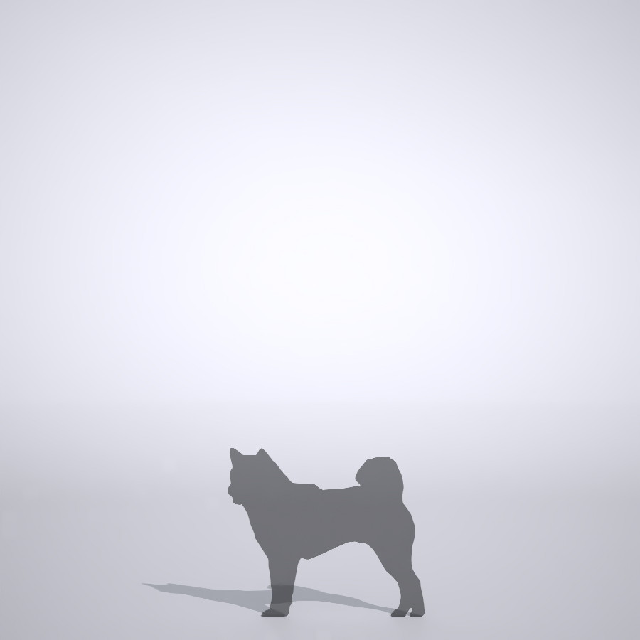 柴犬の3dCADデータ│ポリ板 シルエット 動物 犬 animal dog Shiba inu│3d cad データ フリー ダウンロード 無料 商用可能 建築パース フリー素材 formZ 3D 3ds obj Free download│digital-architex.com