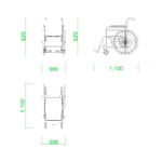 【2D部品】車椅子【DXF/autocad DWG】2dv-wch_0001
