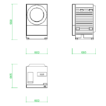【2D部品】幅600mmサイズの ななめドラム洗濯乾燥機 【DXF/autocad DWG】2di-was_0001