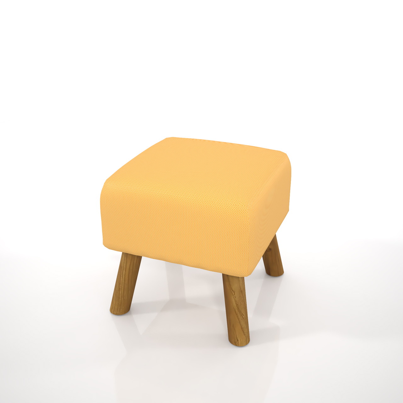 高さ300サイズの四角型のソファスツールの3dCADデータ│W:300mm H:300mm D:300mm│ベビーチェア キッズチェア 子供用 小さいイス 豆椅子（まめいす）│stool ストゥール 腰掛け 座る 座面と脚 背もたれ無し 踏み台│インテリア 家具 椅子（いす）│furniture chair│3d cad データ フリー ダウンロード 無料 商用可能 建築パース フリー素材 formZ 3D 3ds obj Free download│©Digital-Architex, All rights reserved デジタルアーキテクス