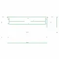 いちょうのガードパイプ(3m)の2DCAD部品,無料,商用可能,フリー素材,フリーデータ,AUTOCAD,DWG,DXF,道路,road,車両用防護柵,ガードフェンス,guard pipe,fence,イチョウ,銀杏,都道,東京,東京都,tokyo