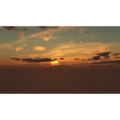 フリーデータ,2D,CG,背景画像,空,夕暮れ,雲,夕陽,夕焼け