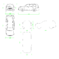 自動車 SUV トヨタ ランドクルーザー ランクル TOYOTA LAND CRUISER の2dCADデータ│2d cad データ フリー ダウンロード Free download 無料 商用可能 建築設計 図面 フリー素材 オートキャド ブロック 部品 寸法 AUTOCAD DWG DXF│乗物 車 car│digital-architex.com デジタルアーキテクス