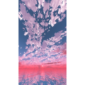 ピンク色に焼けた空│紫色 夕焼け 夕陽 FHD 縦画像│CG画像データ フリー ダウンロード 無料 商用可能 2d background image Free download digital-architex.com