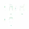 スチールパイプ椅子の2dCADデータ│内装 インテリア 家具 テラス席の椅子 イス interior Furniture chair ブロック│2d cad データ フリー ダウンロード 無料 商用可能 建築設計 図面 フリー素材 オートキャド 部品 AUTOCAD dwg dxf Free download digital-architex.com