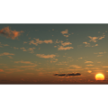 フリーデータ,2D,CG,背景画像,空,夕暮れ,雲,夕焼け,夕陽,太陽,sky,clouds,sunset